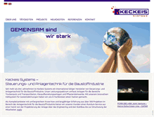 Tablet Screenshot of keckeis-systems.at